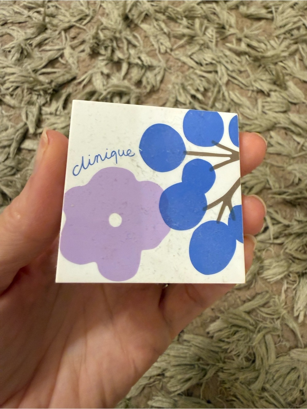 Clinique eyeshadow blush compact - twilight mauve/brandied plum duo smoldering